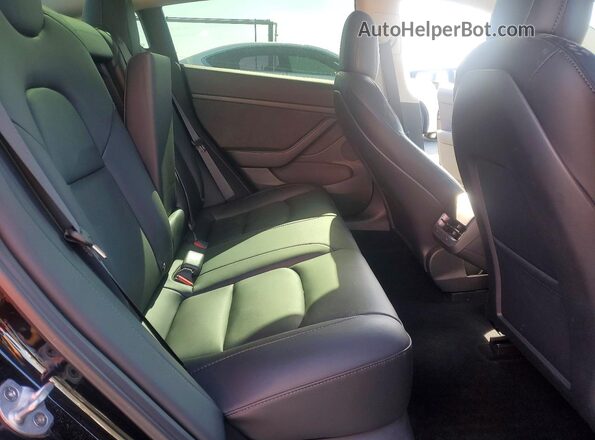 5YJ3E1EA3NF358384 2022 TESLA MODEL Black Вид задніх сидінь