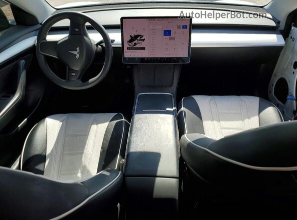 5YJ3E1EA4MF982970 2021 TESLA MODEL White წინა პანელის ხედი