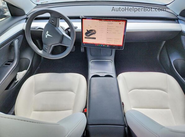 5YJ3E1EA4PF654761 2023 TESLA MODEL Gray Dashboard view