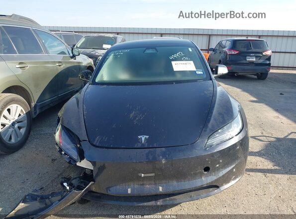 5YJ3E1EA4SF049972 2025 TESLA MODEL 3 Black წინა პანელის ხედი