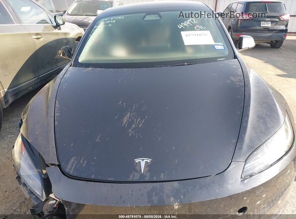 5YJ3E1EA4SF049972 2025 TESLA MODEL 3 Black უკანა ხედი