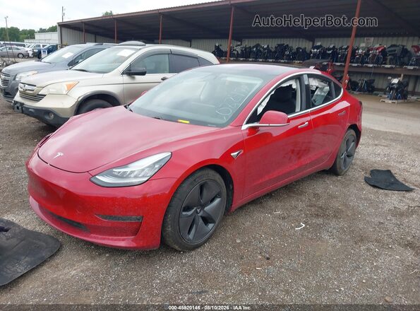 5YJ3E1EA5JF022472 2018 TESLA MODEL 3 Красный Передняя левая четверть