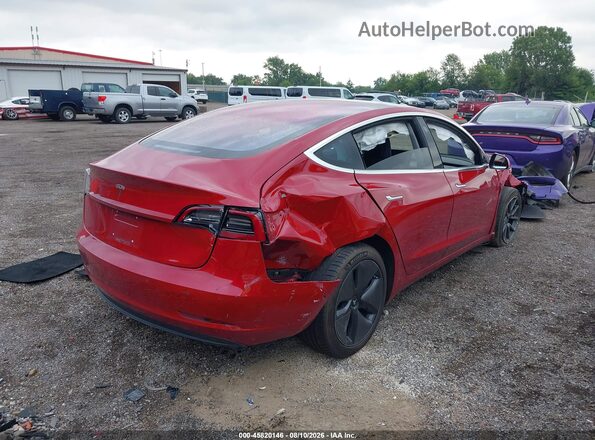 5YJ3E1EA5JF022472 2018 TESLA MODEL 3 Красный Задняя правая четверть