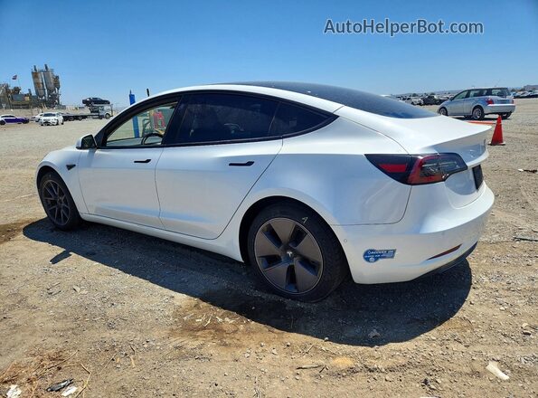 5YJ3E1EA5MF976286 2021 TESLA MODEL Белый Задняя левая четверть