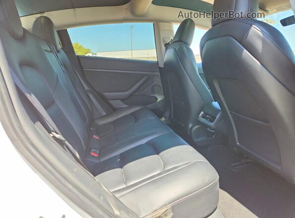 5YJ3E1EA5MF976286 2021 TESLA MODEL Белый Вид задних сидений