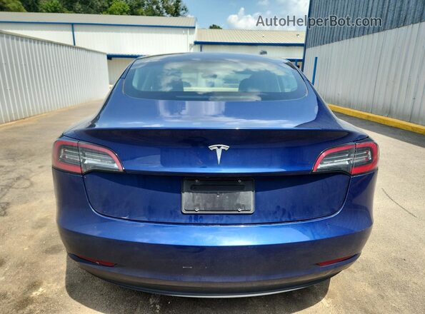 5YJ3E1EA5PF448669 2023 TESLA MODEL Синий Вид сзади