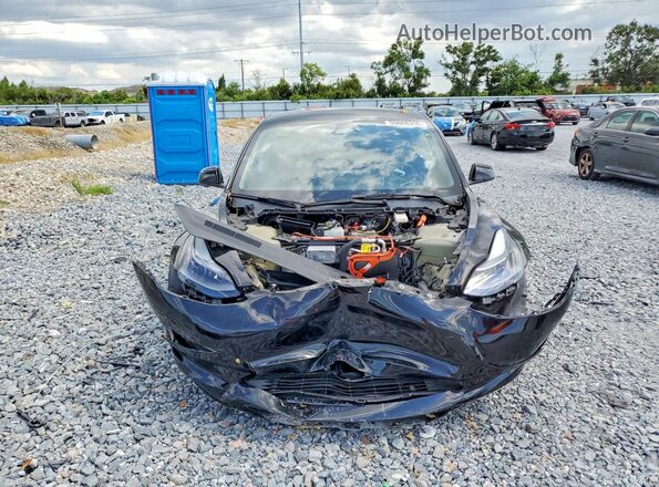 5YJ3E1EA5PF645602 2023 TESLA MODEL Черный Вид спереди