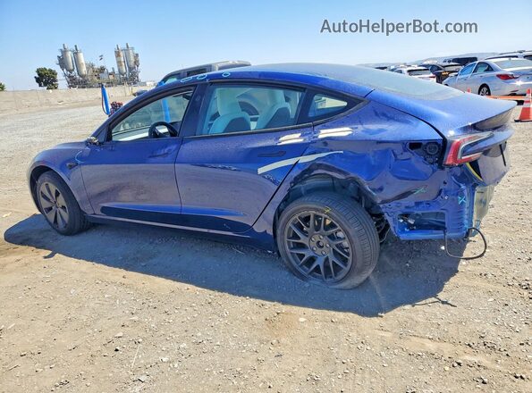 5YJ3E1EA5SF003504 2025 TESLA MODEL Blue Tył lewy