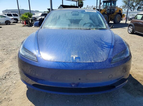 5YJ3E1EA5SF003504 2025 TESLA MODEL Blue Widok z przodu