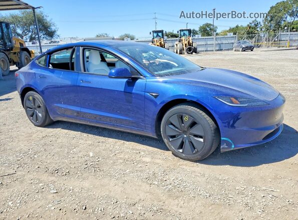 5YJ3E1EA5SF003504 2025 TESLA MODEL Blue Przód prawy