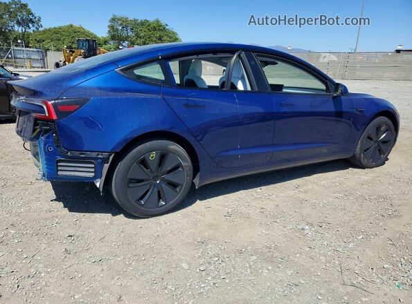 5YJ3E1EA5SF003504 2025 TESLA MODEL Blue Tył prawy