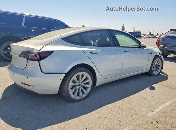 5YJ3E1EA6NF242550 2022 TESLA MODEL White Rear right