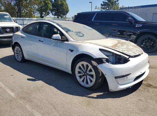 5YJ3E1EA6NF242550 2022 TESLA MODEL White Front right