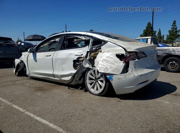 5YJ3E1EA6NF242550 2022 TESLA MODEL White Rear left