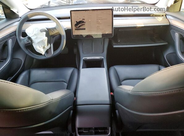 5YJ3E1EA6PF579237 2023 TESLA MODEL Белый Панорамный вид салона 360°