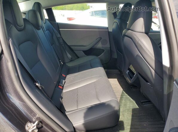 5YJ3E1EA6RF827148 2024 TESLA MODEL Gray უკანა სავარძლების ხედი