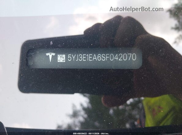5YJ3E1EA6SF042070 2025 TESLA MODEL 3 Black Engine compartment view