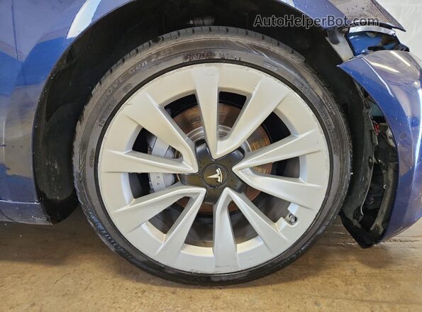 5YJ3E1EA7NF304280 2022 TESLA MODEL Blue 