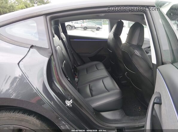 5YJ3E1EA7SF905331 2025 TESLA MODEL 3 Gray Vista de la etiqueta del VIN