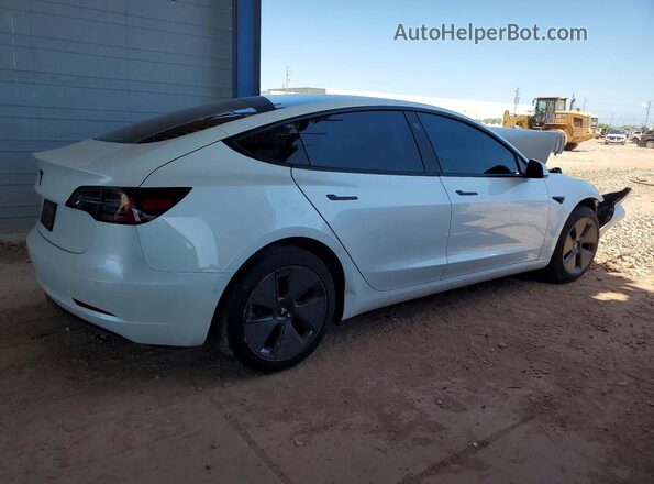 5YJ3E1EA8MF995043 2021 TESLA MODEL White Rear right