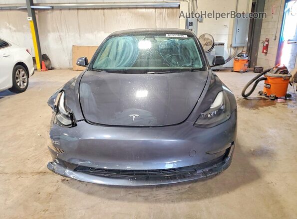 5YJ3E1EA8NF102239 2022 TESLA MODEL Gray Front view