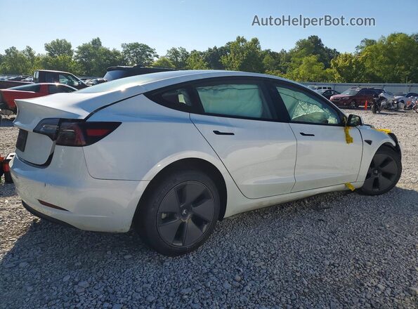 5YJ3E1EA8PF474232 2023 TESLA MODEL Белый Задняя правая четверть
