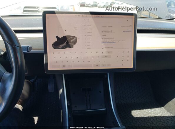 5YJ3E1EA9KF362452 2019 TESLA MODEL 3 Gray 