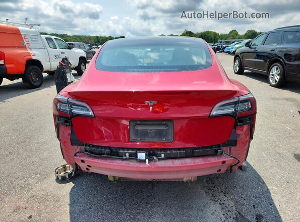 5YJ3E1EA9NF286512 2022 TESLA MODEL Red Vista trasera