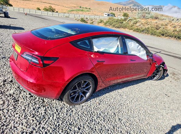 5YJ3E1EAXMF868262 2021 TESLA MODEL Red Trasero derecho