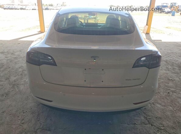 5YJ3E1EB0JF101248 2018 TESLA MODEL White უკანა ხედი