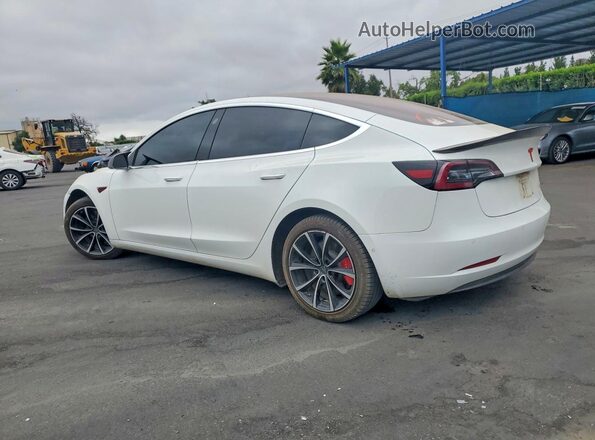 5YJ3E1EB0JF106594 2018 TESLA MODEL White Trasero izquierdo