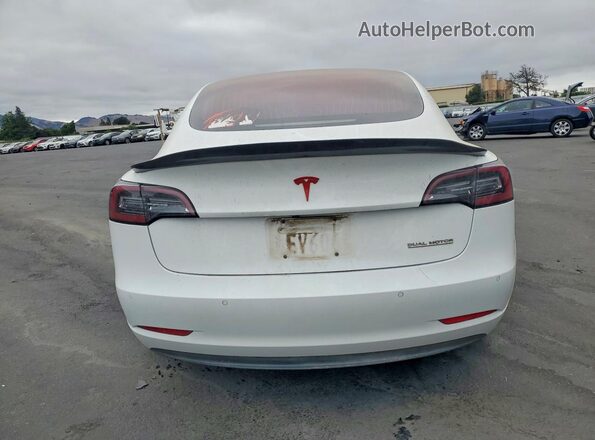 5YJ3E1EB0JF106594 2018 TESLA MODEL White Vista trasera