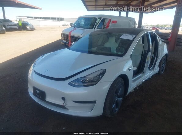 5YJ3E1EB0KF213601 2019 TESLA MODEL 3 White Передня ліва чверть