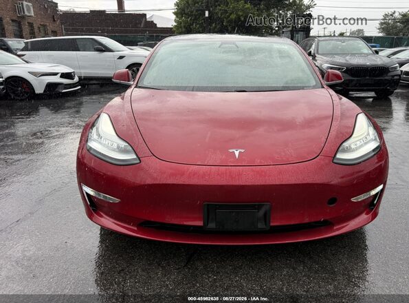 5YJ3E1EB0KF389659 2019 TESLA MODEL 3 Red Widok z przodu