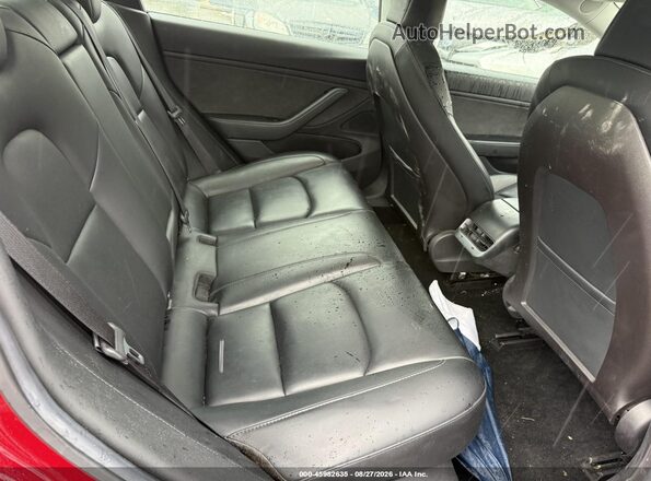 5YJ3E1EB0KF389659 2019 TESLA MODEL 3 Red Widok naklejki z numerem VIN