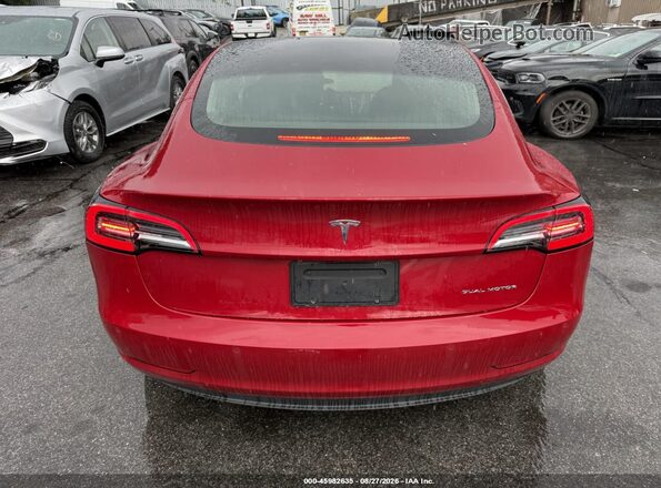 5YJ3E1EB0KF389659 2019 TESLA MODEL 3 Red Widok zestawu wskaźników