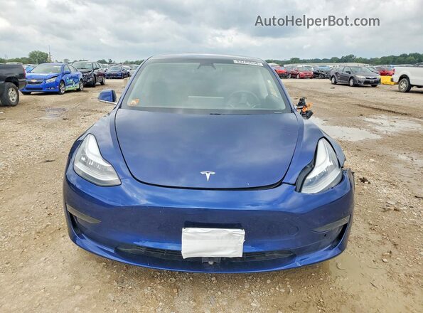5YJ3E1EB0LF664481 2020 TESLA MODEL Blue Вид спереду