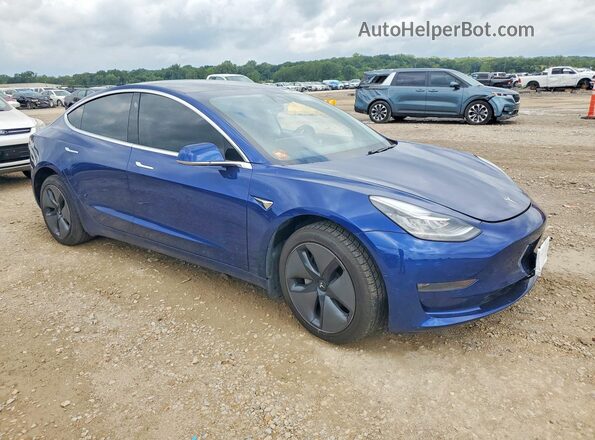 5YJ3E1EB0LF664481 2020 TESLA MODEL Blue Передня права чверть