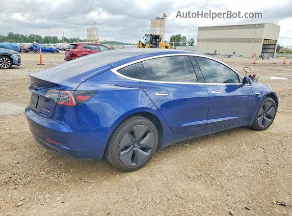 5YJ3E1EB0LF664481 2020 TESLA MODEL Blue Задня права чверть