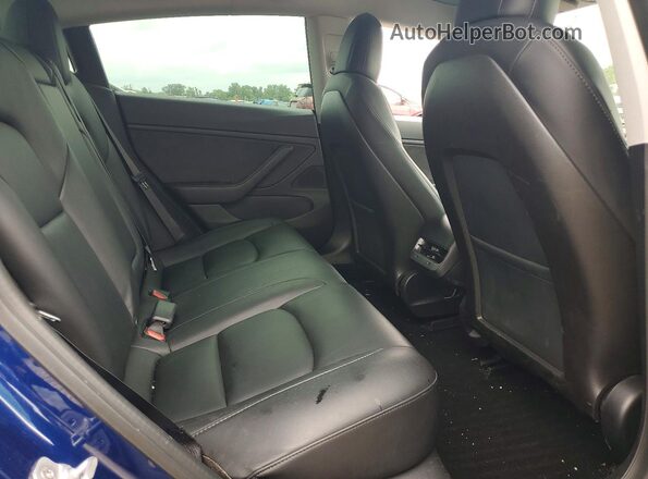 5YJ3E1EB0LF664481 2020 TESLA MODEL Blue Вид задніх сидінь