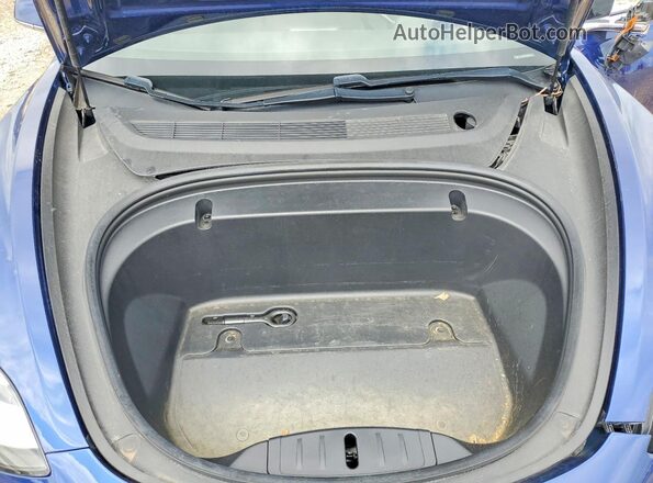 5YJ3E1EB0LF664481 2020 TESLA MODEL Blue Вид задньої частини салону