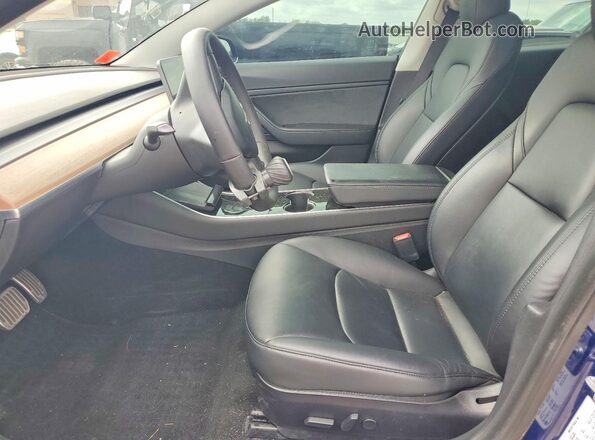5YJ3E1EB0LF664481 2020 TESLA MODEL Blue Вид салону спереду