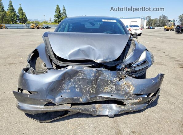 5YJ3E1EB0MF936657 2021 TESLA MODEL Gray Front view