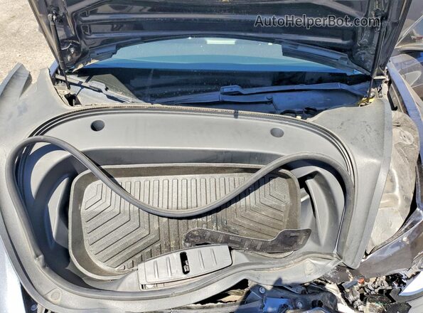 5YJ3E1EB0MF936657 2021 TESLA MODEL Gray Rear interior view