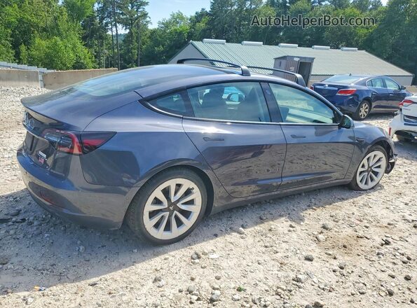 5YJ3E1EB0NF193645 2022 TESLA MODEL Gray Rear right