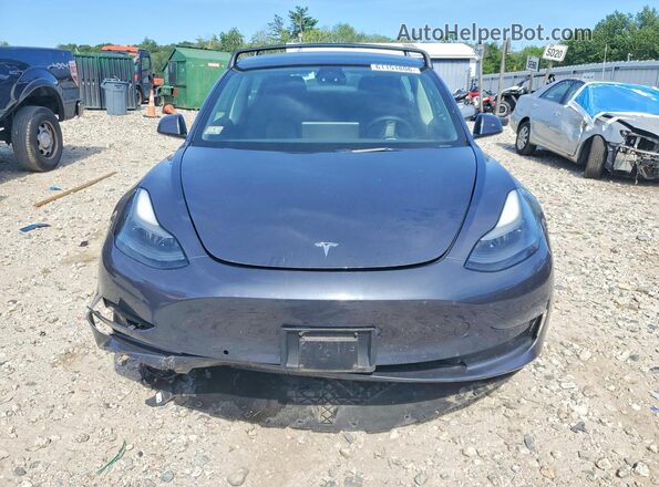 5YJ3E1EB0NF193645 2022 TESLA MODEL Gray Front view