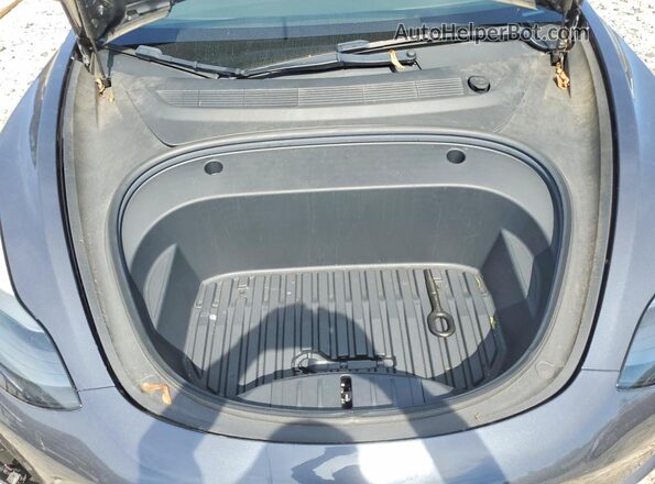 5YJ3E1EB0NF193645 2022 TESLA MODEL Gray Rear interior view