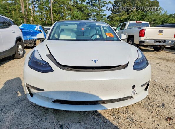 5YJ3E1EB0NF231598 2022 TESLA MODEL White Vista frontal