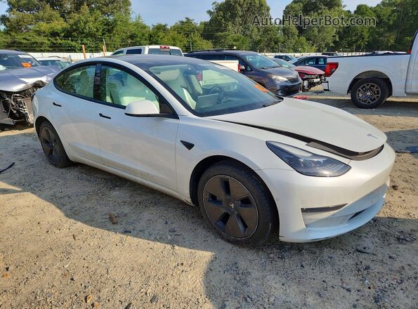 5YJ3E1EB0NF231598 2022 TESLA MODEL White Delantero derecho