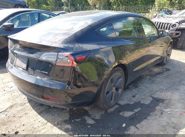 5YJ3E1EB0NF261409 2022 TESLA MODEL 3 Black Tył prawy